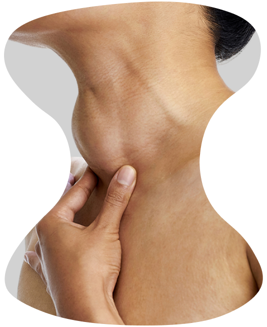 A patient suffering from a bulged front neck illustrate thyroid problem.